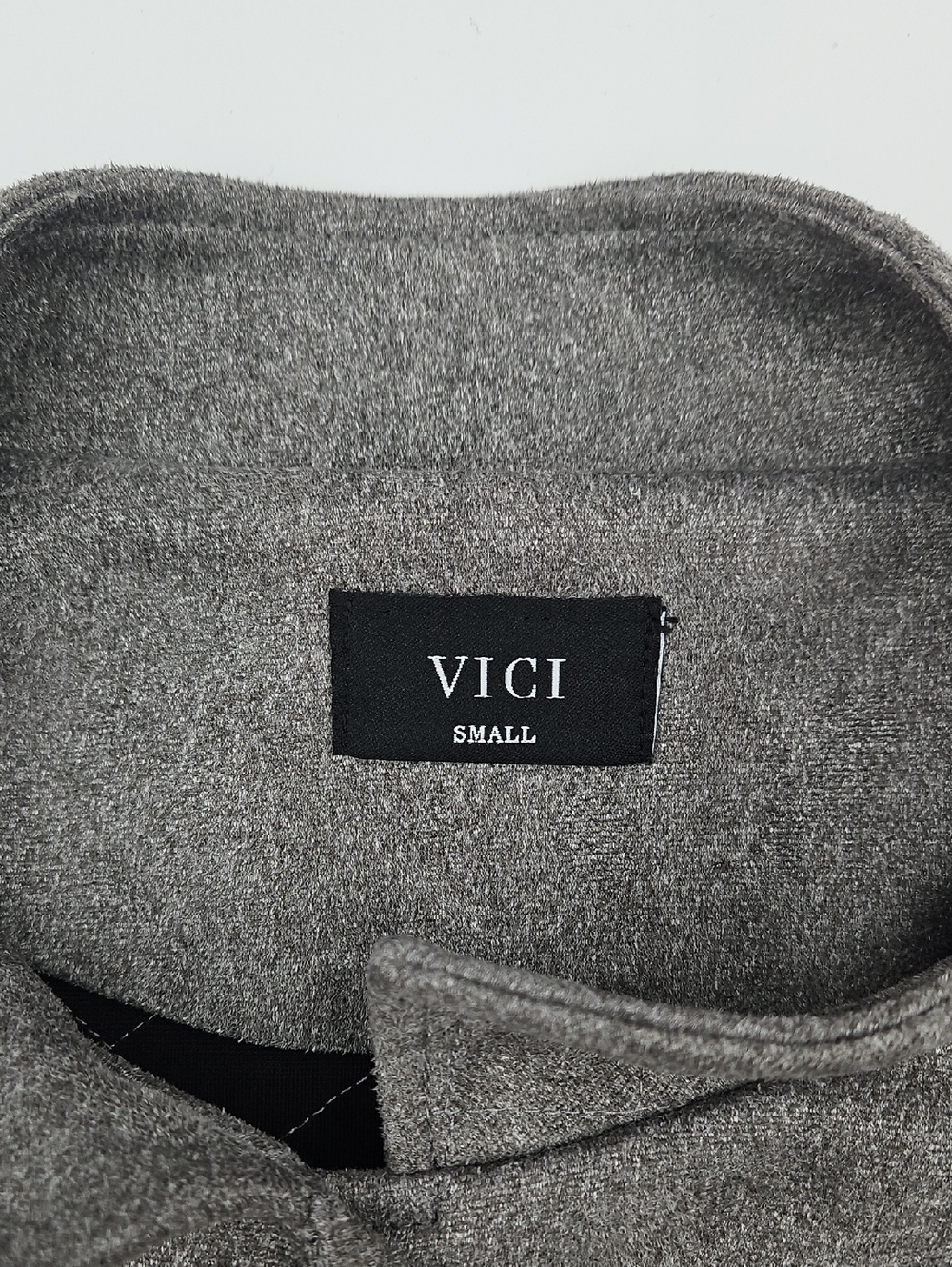 Vici Grey Moto Jacket Small Cotton Biker Style Zip - Picture 5 of 7